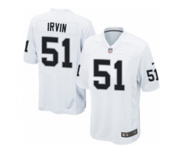 Men's Nike Oakland Raiders #51 Bruce Irvin Game White NFL Jersey