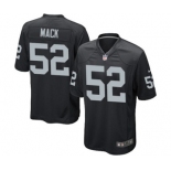 Men's Nike Oakland Raiders #52 Khalil Mack Game Black Team Color NFL Jersey