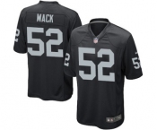 Men's Nike Oakland Raiders #52 Khalil Mack Game Black Team Color NFL Jersey