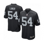 Men's Nike Oakland Raiders #54 Emmanuel Lamur Game Black Team Color NFL Jersey