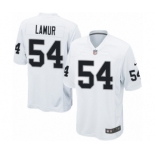 Men's Nike Oakland Raiders #54 Emmanuel Lamur Game White NFL Jersey