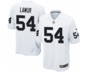 Men's Nike Oakland Raiders #54 Emmanuel Lamur Game White NFL Jersey