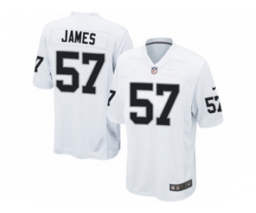 Men's Nike Oakland Raiders #57 Cory James Game White NFL Jersey