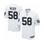 Men's Nike Oakland Raiders #58 Kyle Wilber Game White NFL Jersey