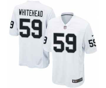 Men's Nike Oakland Raiders #59 Tahir Whitehead Game White NFL Jersey