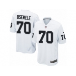 Men's Nike Oakland Raiders #70 Kelechi Osemele Game White NFL Jersey