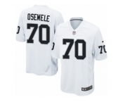 Men's Nike Oakland Raiders #70 Kelechi Osemele Game White NFL Jersey