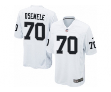 Men's Nike Oakland Raiders #70 Kelechi Osemele Game White NFL Jersey