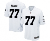 Men's Nike Oakland Raiders #77 Lyle Alzado Game White NFL Jersey