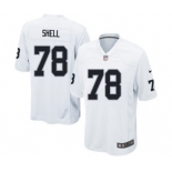 Men's Nike Oakland Raiders #78 Art Shell Game White NFL Jersey