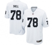 Men's Nike Oakland Raiders #78 Art Shell Game White NFL Jersey