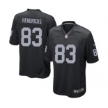 Men's Nike Oakland Raiders #83 Ted Hendricks Game Black Team Color NFL Jersey