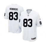 Men's Nike Oakland Raiders #83 Ted Hendricks Game White NFL Jersey