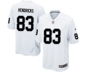 Men's Nike Oakland Raiders #83 Ted Hendricks Game White NFL Jersey