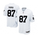 Men's Nike Oakland Raiders #87 Dave Casper Game White NFL Jersey