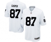 Men's Nike Oakland Raiders #87 Dave Casper Game White NFL Jersey