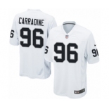 Men's Nike Oakland Raiders #96 Cornellius Carradine Game White NFL Jersey