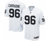 Men's Nike Oakland Raiders #96 Cornellius Carradine Game White NFL Jersey