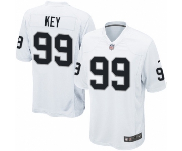 Men's Nike Oakland Raiders #99 Arden Key Game White NFL Jersey