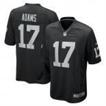 Men's Oakland Raiders #17 Davante Adams Game Black Football Jersey