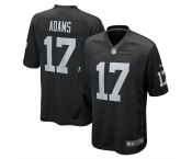 Men's Oakland Raiders #17 Davante Adams Game Black Football Jersey