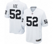 Men's Oakland Raiders #52 Marquel Lee Game White Football Jersey