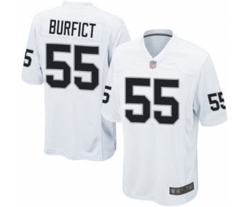 Men's Oakland Raiders #55 Vontaze Burfict Game White Football Jersey