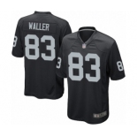 Men's Oakland Raiders #83 Darren Waller Game Black Team Color Football Jersey