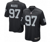 Men's Oakland Raiders #97 Josh Mauro Game Black Team Color Football Jersey