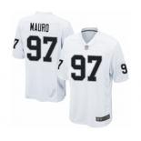 Men's Oakland Raiders #97 Josh Mauro Game White Football Jersey