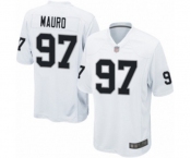 Men's Oakland Raiders #97 Josh Mauro Game White Football Jersey