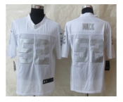 Nike Oakland Raiders #52 Mack Platinum White Jerseys[Game]