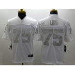 Nike Oakland Raiders #75 Howie Long Platinum White Jerseys[Game]