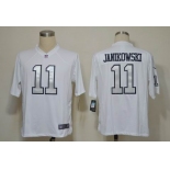 nike nfl jerseys oakland raiders #11 janikowski white(silver number)[Game]