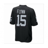 nike nfl jerseys oakland raiders #15 flynn black[game]