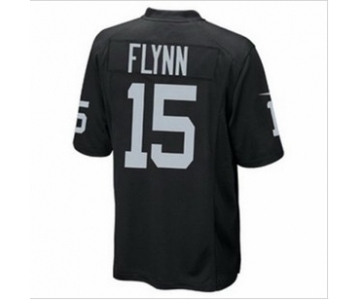 nike nfl jerseys oakland raiders #15 flynn black[game]