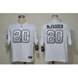 nike nfl jerseys oakland raiders #20 mcfadden white(silver number)[Game]