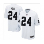 nike nfl jerseys oakland raiders #24 michael huff white[game]