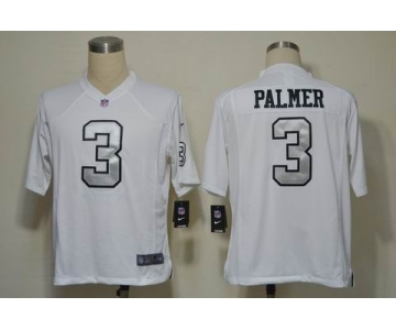 nike nfl jerseys oakland raiders #3 palmer white(silver number)[Game]