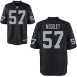 nike nfl jerseys oakland raiders #57 woddley black[game]