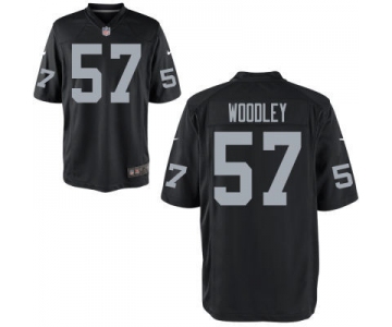 nike nfl jerseys oakland raiders #57 woddley black[game]