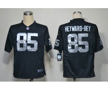 nike nfl jerseys oakland raiders #85 heyward-bey black[game]