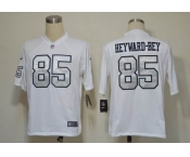 nike nfl jerseys oakland raiders #85 heyward-bey white(silver number)[Game]