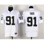 nike nfl jerseys oakland raiders #91 tuck white[game]