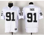 nike nfl jerseys oakland raiders #91 tuck white[game]