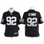 nike nfl jerseys oakland raiders #92 seymour black[game]