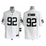 nike nfl jerseys oakland raiders #92 seymour white[game]