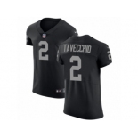 Men Nike Oakland Raiders #2 Giorgio Tavecchio Black Team Color Vapor Untouchable Elite Player NFL Jersey