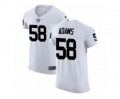 Men Nike Oakland Raiders #58 Tyrell Adams White Vapor Untouchable Elite Player NFL Jersey