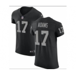 Men's Las Vegas Raiders  #17 Davante Adams Black Team Color Men's Stitched NFL Vapor Untouchable Elite Jersey